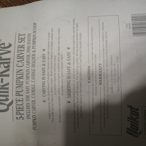 5 Piece Pumpkin Carver Set - Picture 4 of 4